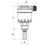 Odpowietrznik automatyczny z zaworem odcinającym 1/2&quot; GIACOMINI R88IY003