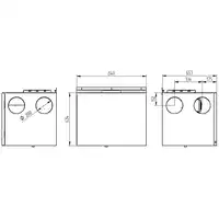 Rekuperator 555 H_XF WANAS RE-555 H_XF