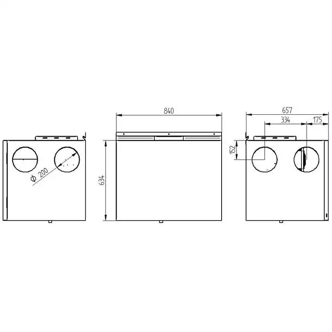 Rekuperator 555 H_XF WANAS RE-555 H_XF