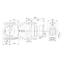 Pompa obiegowa Grundfos MAGNA 1 32-80 F 99221275 220 1x230V PN 6/10