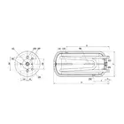 Wymiennik C.W.U. ELEKTROMET 203-10-200 poziomy, z podwójną wężownicą WGJ-G 100L 