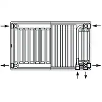 Grzejnik Perfexim PERFEKT 82-222-6010-000 22V 600x1000 mm zaworowy