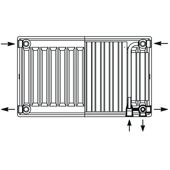 Grzejnik Perfexim PERFEKT 82-222-6016-000 22V 600x1600 mm zaworowy