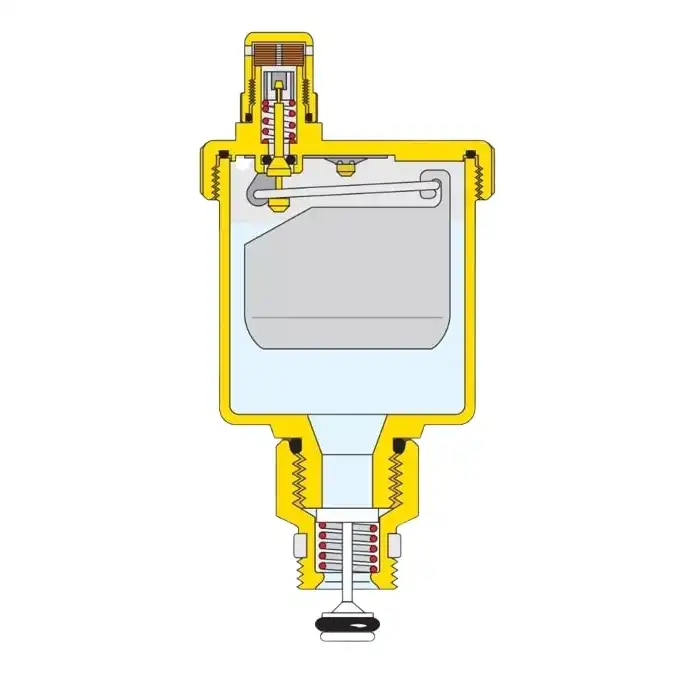 Separator powietrza CALEFFI DISCALSLIM korpus z technopolimeru 1&quot; GW 551806