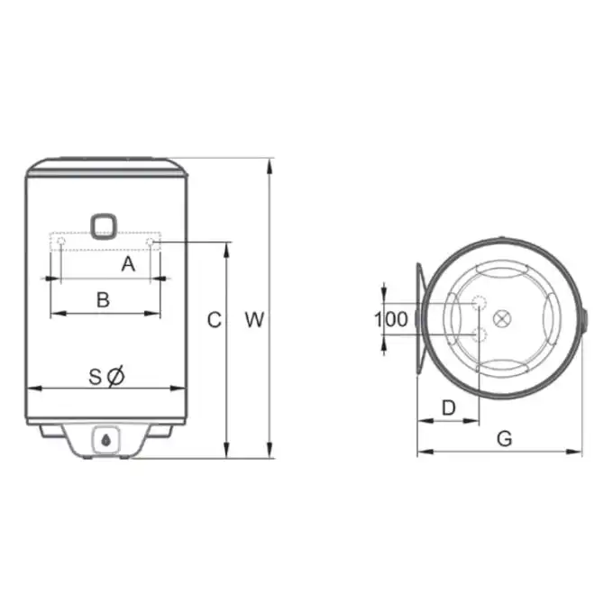 Ogrzewacz wody ATLANTIC OPRO+ V 851395 80l elektryczny