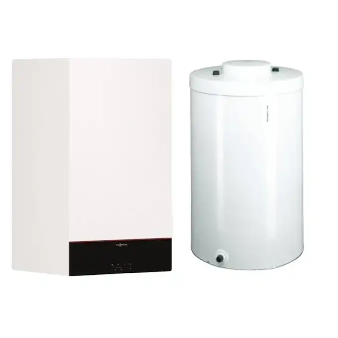 Gazowy kocioł kondensacyjny jednofunkcyjny Vitodens 100-W B1HF 19kW z podgrzewaczem c.w.u Vitocell 100-W CUGB 150 litrów VIESSMANN Z028180