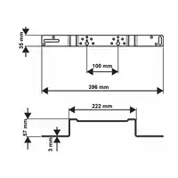 Płytka montażowa kątowa S-Press PLUS 100mm Uponor 1121196