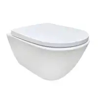 Zestaw ROCA ONA WC podwieszany Rimless z deską wolnoopadającą duroplast A34H688000