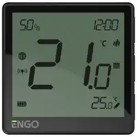 Regulator temperatury ENGO ZigBee 932342634 natynkowy internetowy akumulatorowy czarny