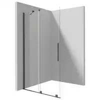 Ścianka prysznicowa walk-in Deante Prizma KTJ D32R przesuwna 120x195 cm titanium