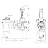 Zespół armatury serwisowej Afriso AHS 560 7756000 do pomp ciepła separator zanieczyszczeń ADS 160