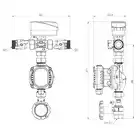 Moduł przełączający Afriso BDU 571 AP 9057177 do pomp ciepła z zaworem AZV 643 pompa APH 160 armatura AFC