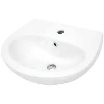 Umywalka ceramiczna Deante Jasmin CDJ 6U4W wisząca biała