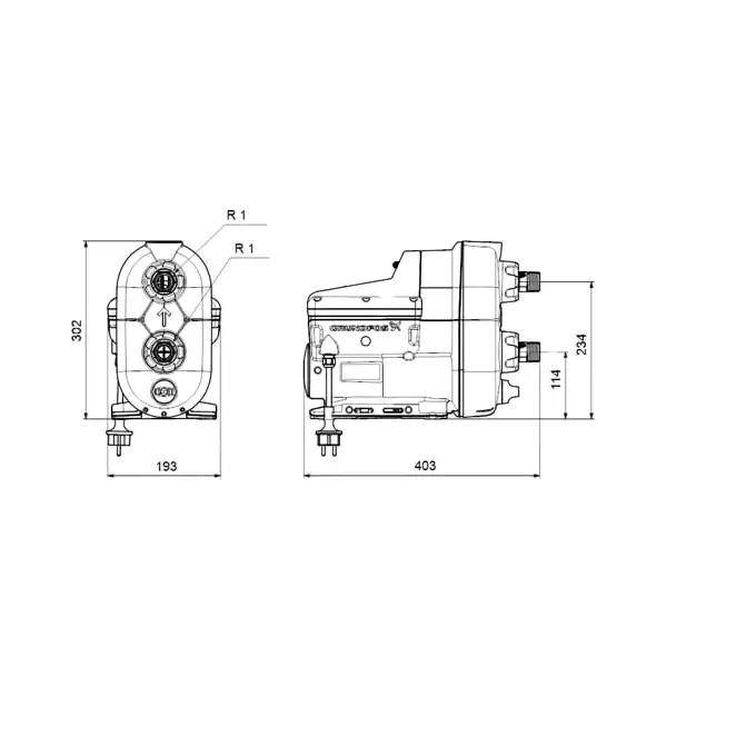 Pompa hydroforowa Grundfos SCALA 2 3-45 93013252 do podnoszenia ciśnienia wody