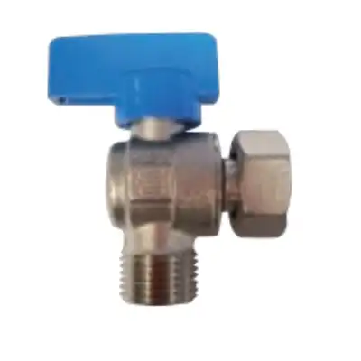 Zawór kulowy Samee R3322N04 kątowy niebieski 1/2&quot;