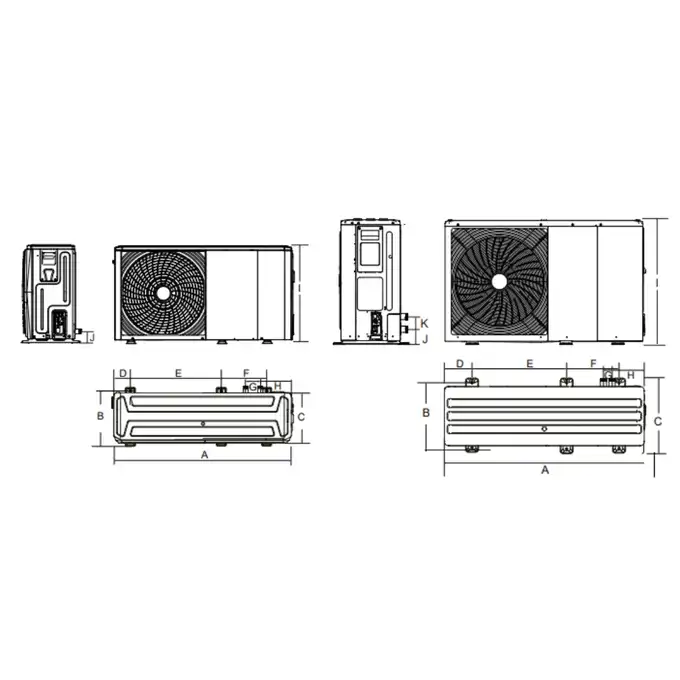 Pompa ciepła De Dietrich 7794589A Modena 12 TR monoblok