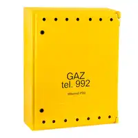 Punkt redukcyjno-pomiarowy Weba 07-10-0011-72 na 2 gazomierze G4/G6 żółty