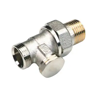 Zawór gwintowany Comap 429714 prosty niklowany 1/2&quot; x 3/4&quot;Euro