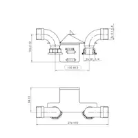 Monozłącze Weba 08-20-0004-02 G4/G6 GZ 5/4” x GZ 5/4” w poziomie
