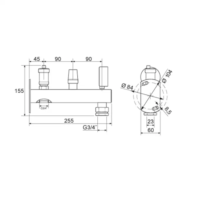 Grupa bezpieczeństwa Uponor 1136373 6 bar INOX z przyłączem do zbiornika