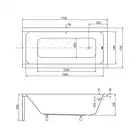 Wanna prostokątna MODERN BESCO #WAM-170-MO 170 x 70