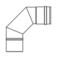 Kolano spalinowe 100 mm 90° VIESSMANN 9566195