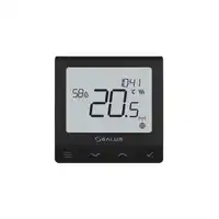 Salus bezprzewodowy, natynkowy regulator temperatury SQ610BRF Quantum, akumulatorowy, czarny SALUS SQ610BRF