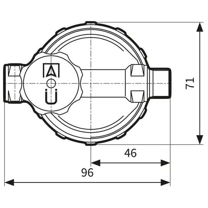 Filtr olejowy jednorurowy V 500 St, z wkładem stalowym, 320 l/h AFRISO 20294