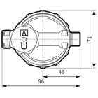 Filtr olejowy jednorurowy V 500 Si, z wkładem plastikowym, 250 l/h AFRISO 20292