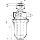 Filtr olejowy dwururowy Z 500 St, z wkładem stalowym, 220 l/h AFRISO 20425