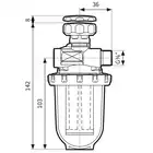 Filtr olejowy dwururowy Z 500 Si, z wkładem plastikowym, 200 l/h AFRISO 20429