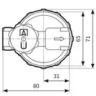 Filtr olejowy jednorurowy V 1/2 - 500 Si, z wkładem plastikowym, 390 l/h AFRISO 20485