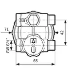 Filtr olejowy dwururowy Z 500 St, z wkładem stalowym, 220 l/h AFRISO 20425