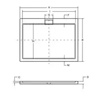 AXIM ULTRASLIM Brodzik prostokątny 110 x 90 BESCO #BAX-119-P