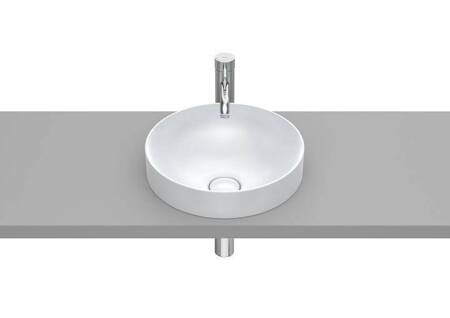 INSPIRA ROUND Umywalka 370x370 H75 FINECERAMIC perła ROCA A32752R630