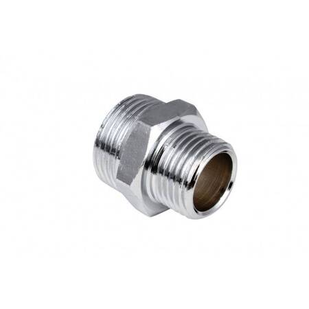 Nypel redukcyjny chrom 3/4" x 1/2" HYDROLAND CH.NR.20-15