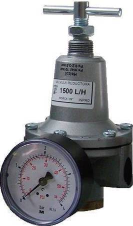 Reduktor ciśnienia oleju, 1500 l/h, ciśnienie na wyjściu 0,2÷3,5 bar, GW G1/2'', z manometrem, 10 bar AFRISO MRED006