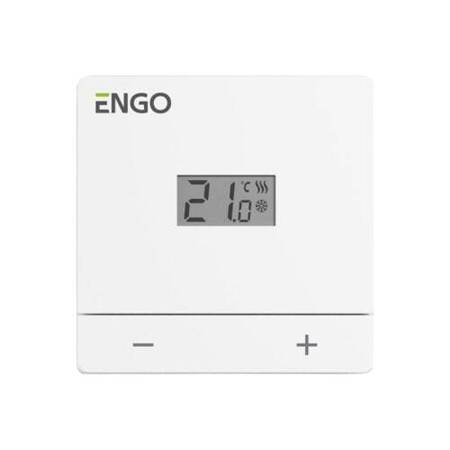Regulator temperatury ENGO EASYBATW 932332984 przewodowy bateryjny dobowy biały