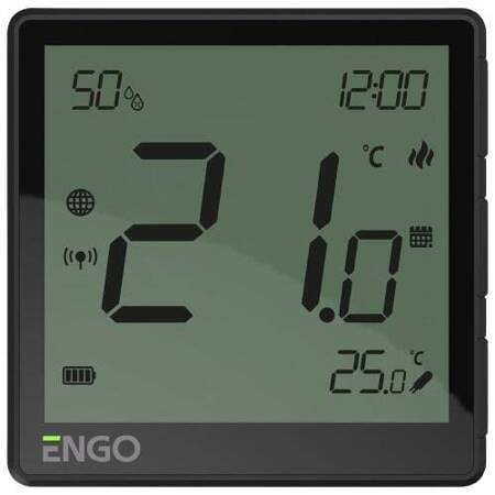 Regulator temperatury ENGO ZigBee 932342634 natynkowy internetowy akumulatorowy czarny
