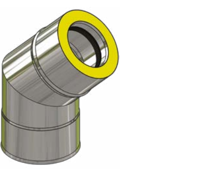 SPI Kolano izolowane z uszczelką 45° ø180/230 DE DIETRICH 48889000