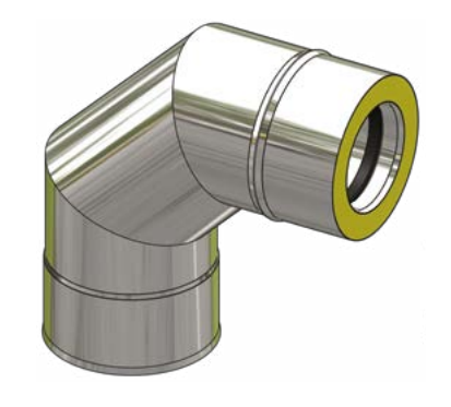 SPI Kolano izolowane z uszczelką 90° ø180/230 DE DIETRICH 48888997