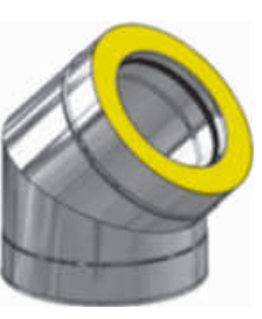 SPI Kolano izolowane z uszczelką 90° ø200/250 DE DIETRICH 48888567