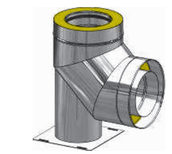 SPI Kolano izolowane z uszczelką i podparciem 90° ø150/200 DE DIETRICH 48888559