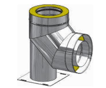 SPI Kolano izolowane z uszczelką i podparciem 90° ø250/300 DE DIETRICH 48889004