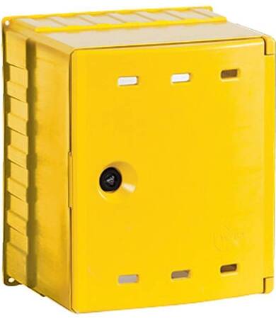 Skrzynka gazowa, 600x600x250, wolnostojąca, z laminatu - żółta, PSG WEBA 06-30-0600-01