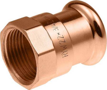 Złączka GW Copper Press - 22 Rp1/2" KAN-therm 2265044007